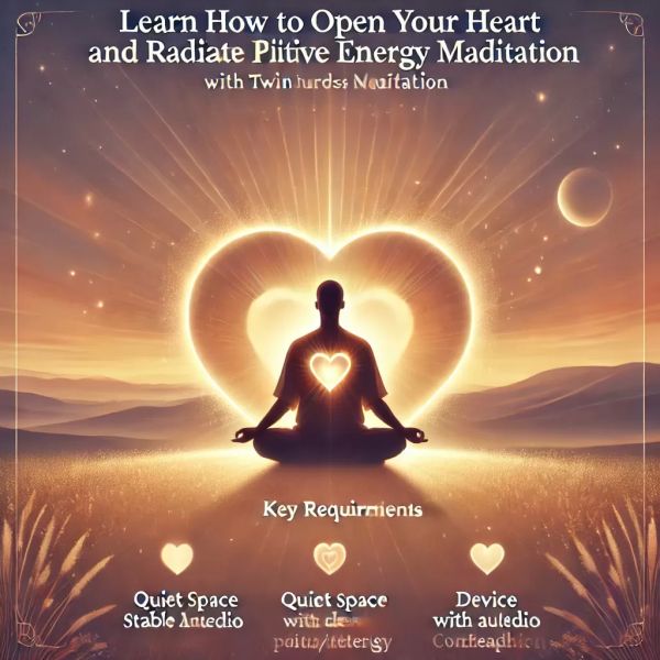 Learn How to Open Your Heart and Radiate Positive Energy With Meditation for Twin Hearts Meditation