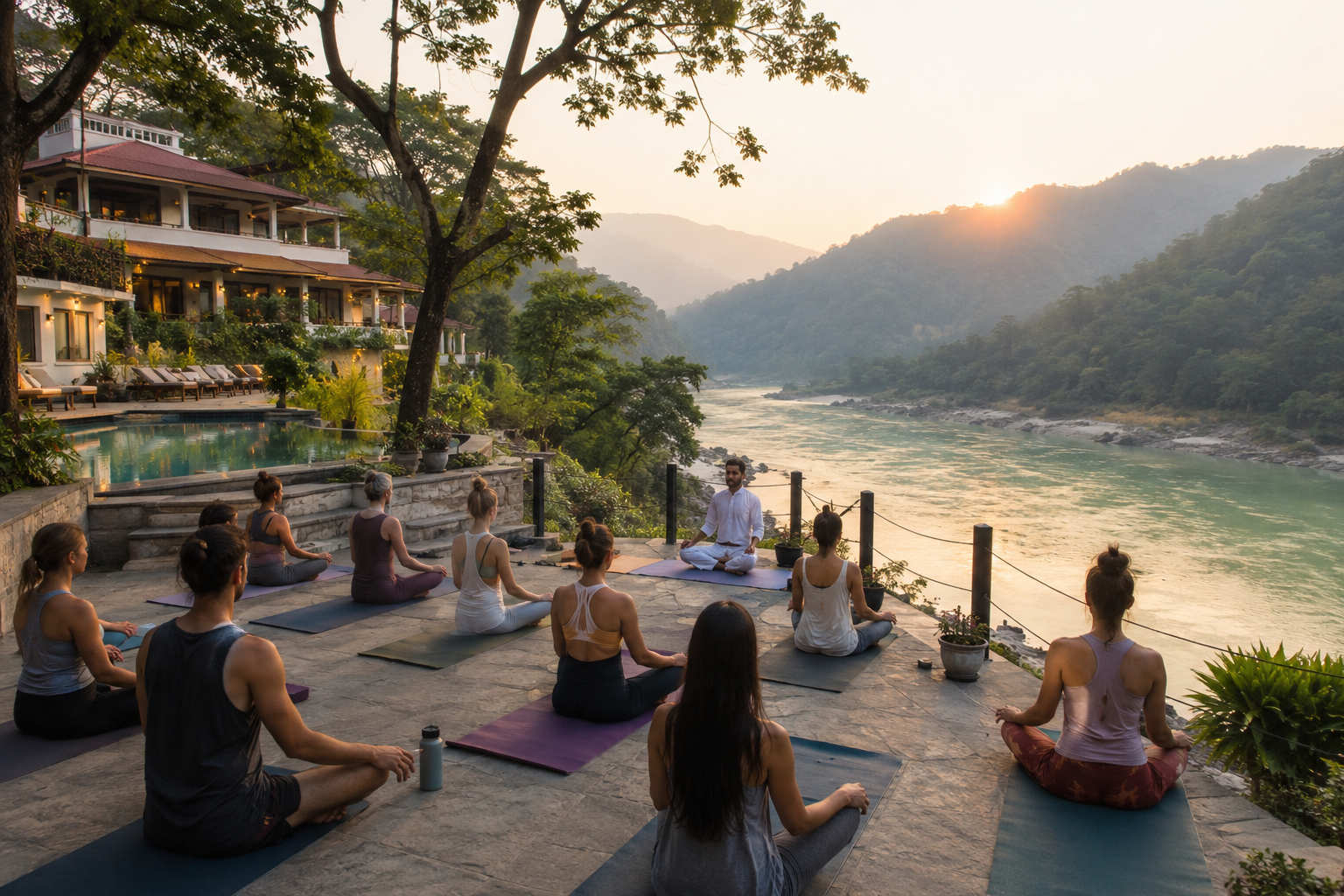 14 Days Luxury Yoga Retreat in Rishikesh, Uttarakhand, India