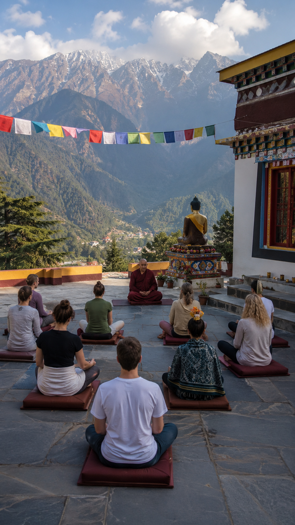 21 Days Buddhist Meditation Retreat Transformation Program in Dharmshala, Himachal Pradesh, India