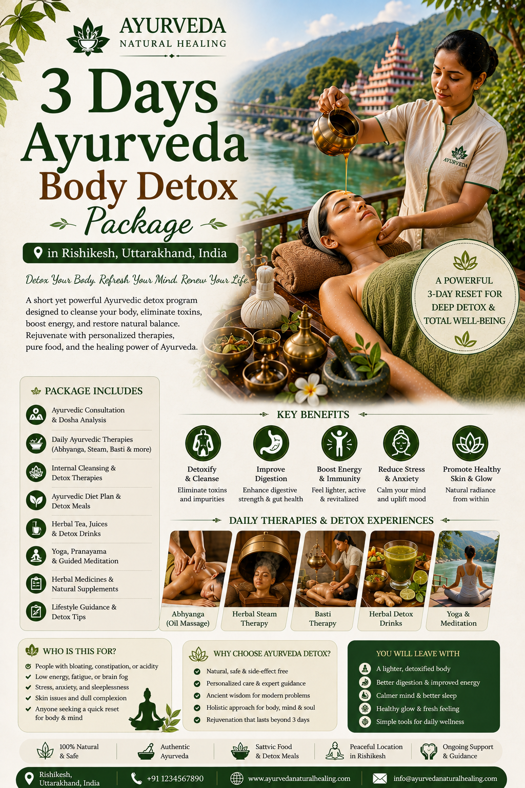5 Days Body Purification Escape in Rishikesh, Uttarakhand, India