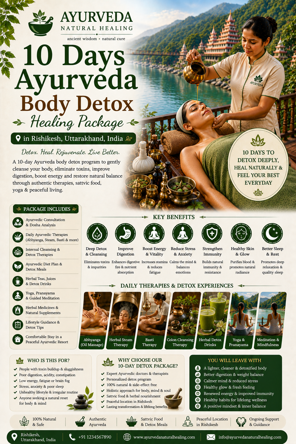 10 Days Body Purification Healing Package in Rishikesh, Uttarakhand, India