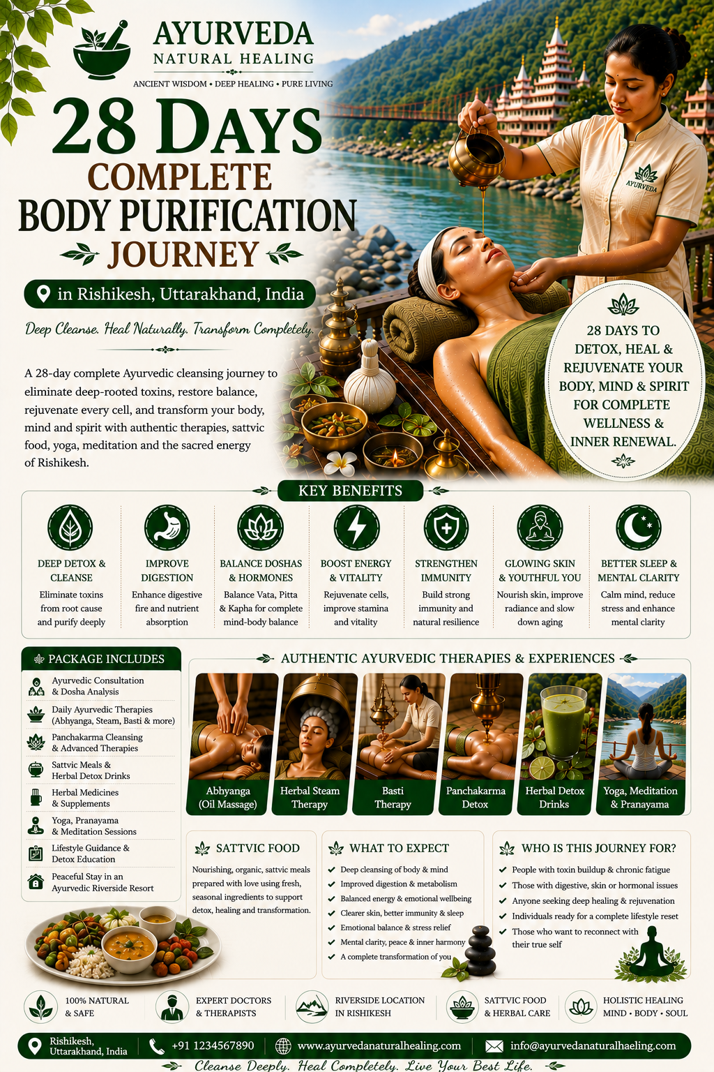 28 Days Complete Body Purification Journey in Rishikesh, Uttarakhand, India