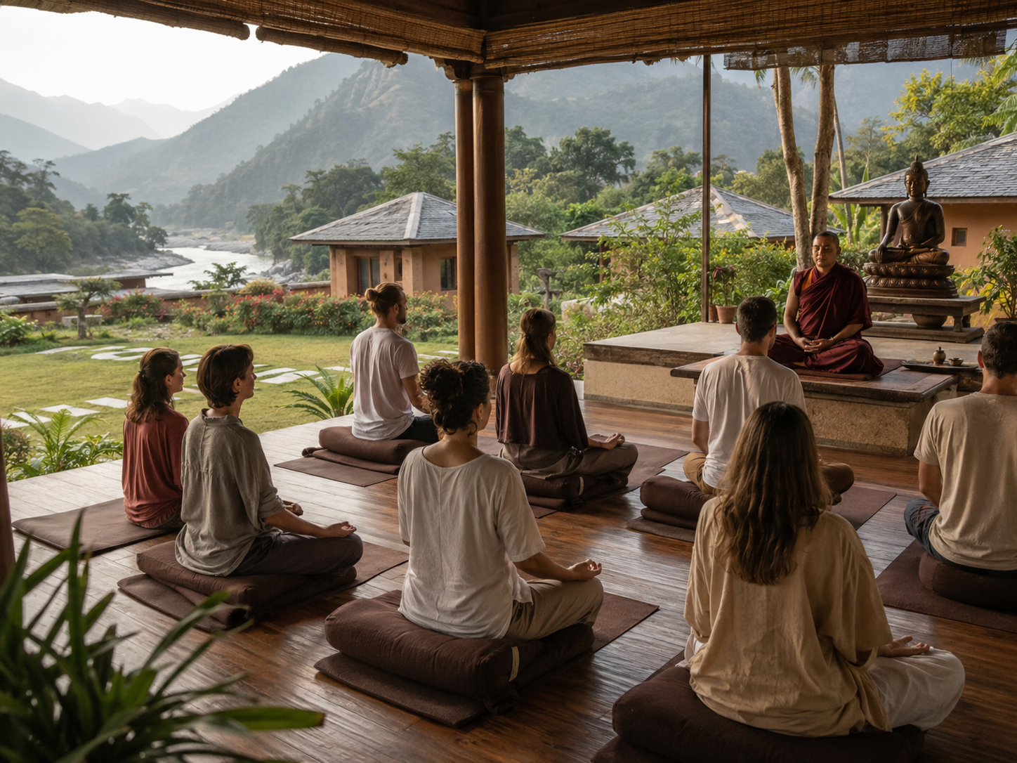 14 Days Buddhist Meditation Retreat in Rishikesh, Uttarakhand, India