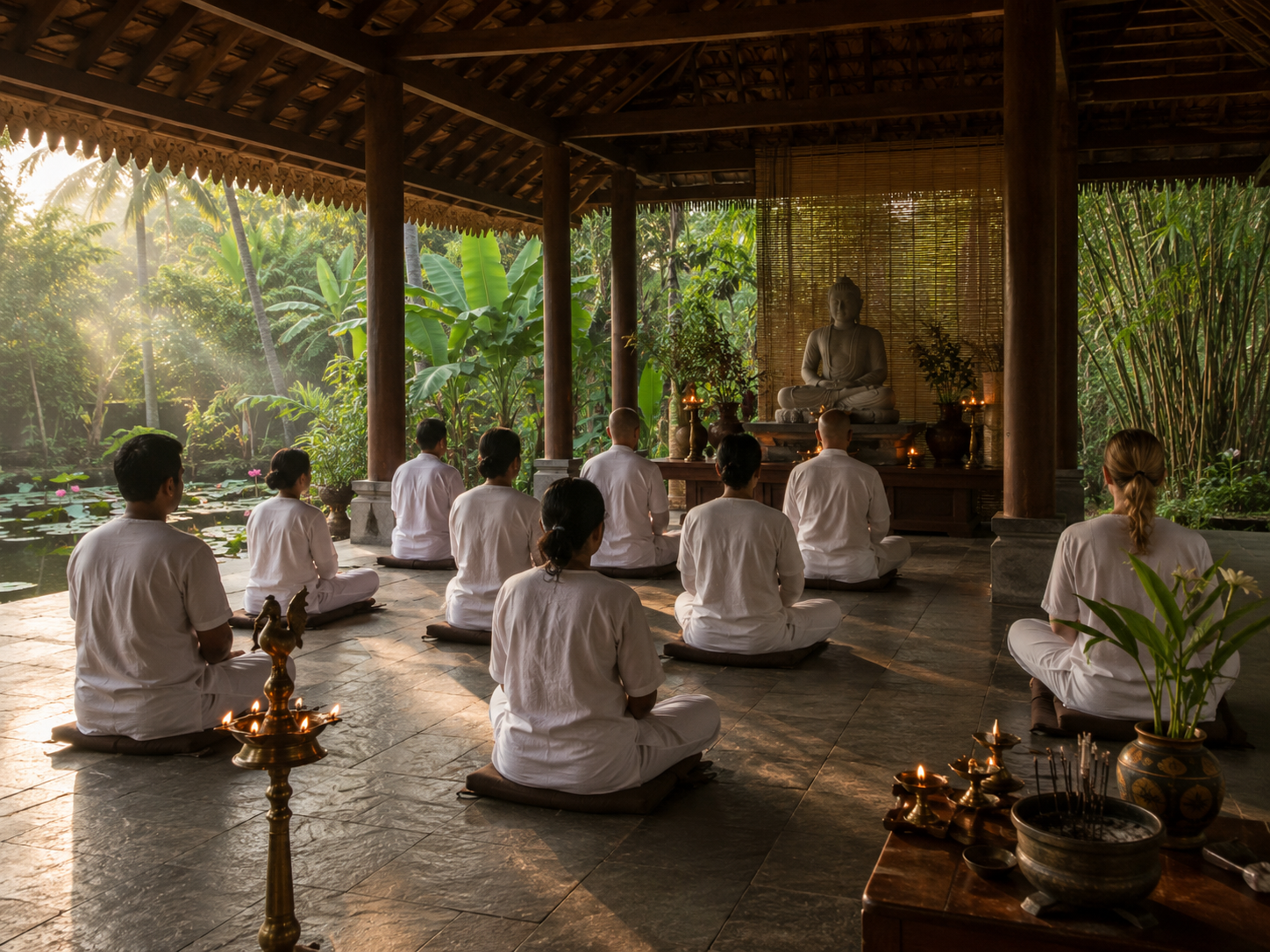 14 Days Buddhist Meditation Retreat in Kovalam, Keralam, India