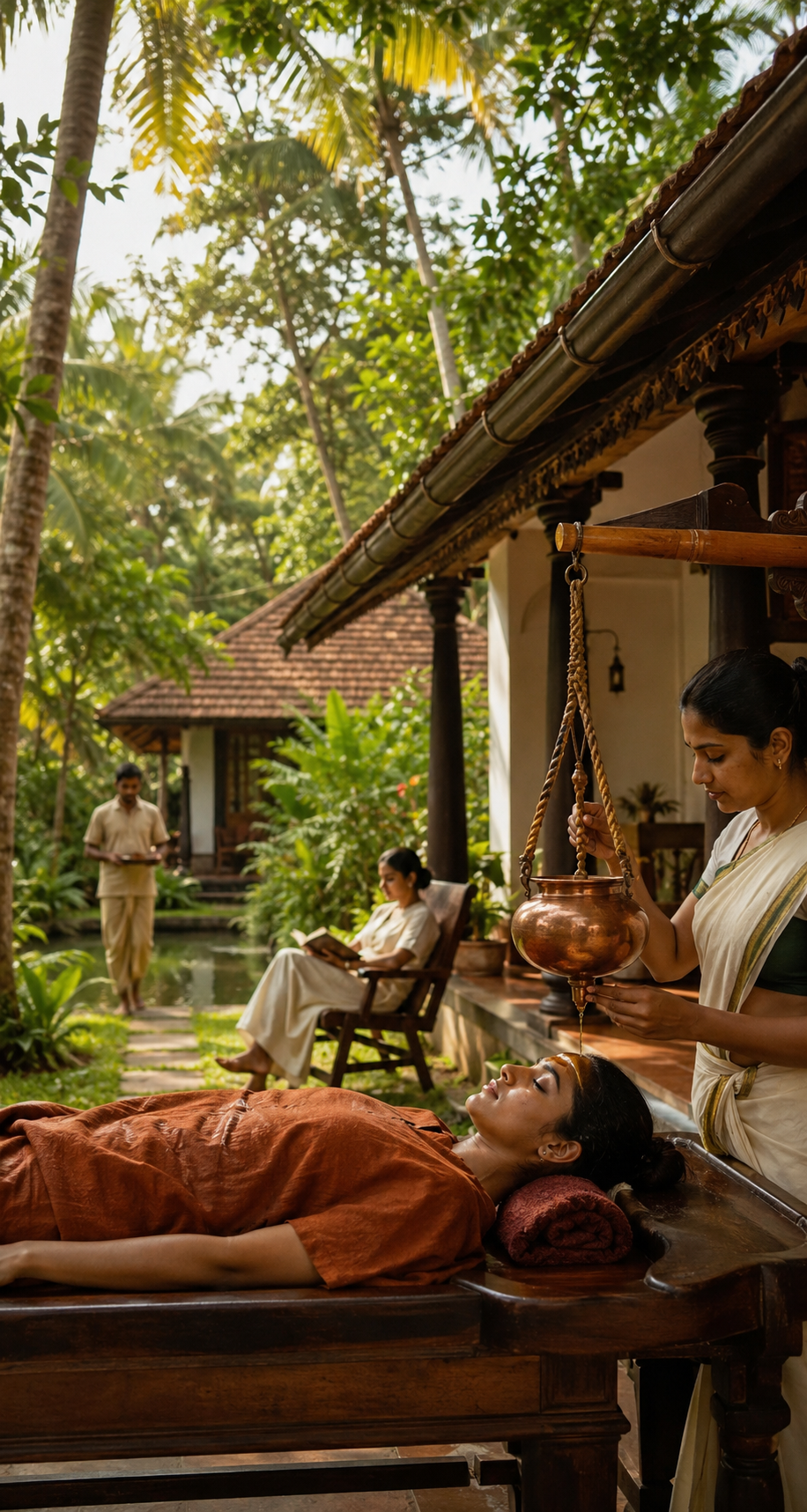 28 Days Complete Panchakarma Retreat Journey in Thiruvananthapuram, Keralam, India