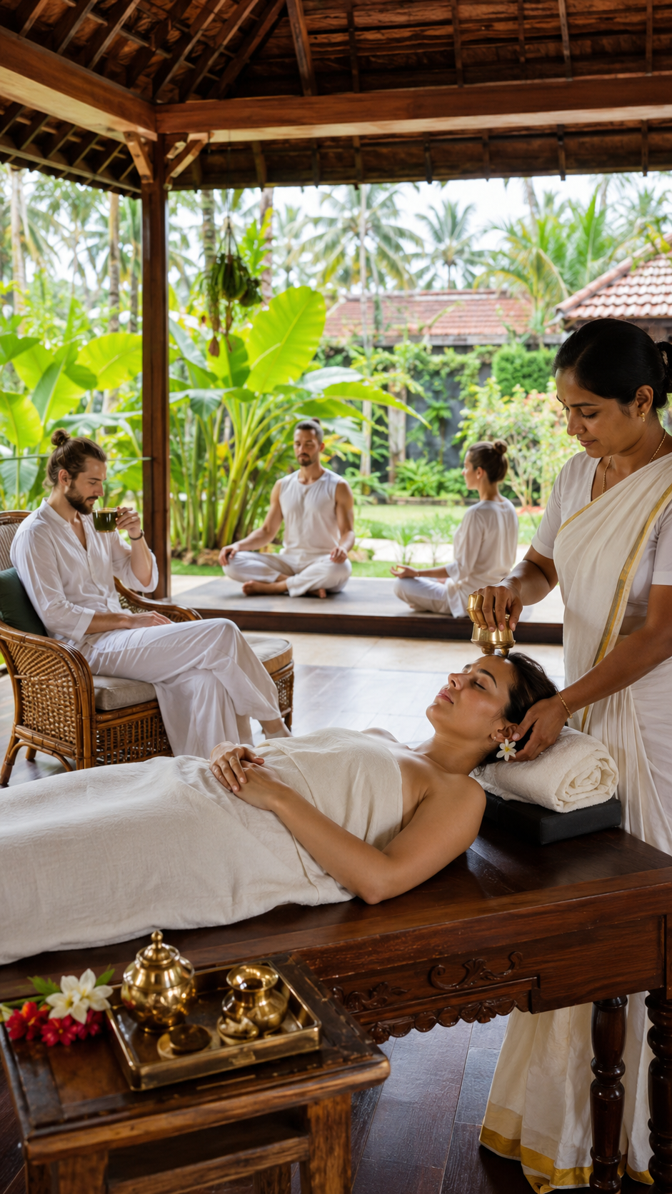 28 Days Complete Ayurveda Rejuvenation Retreat Journey in Thiruvananthapuram, Keralam, India