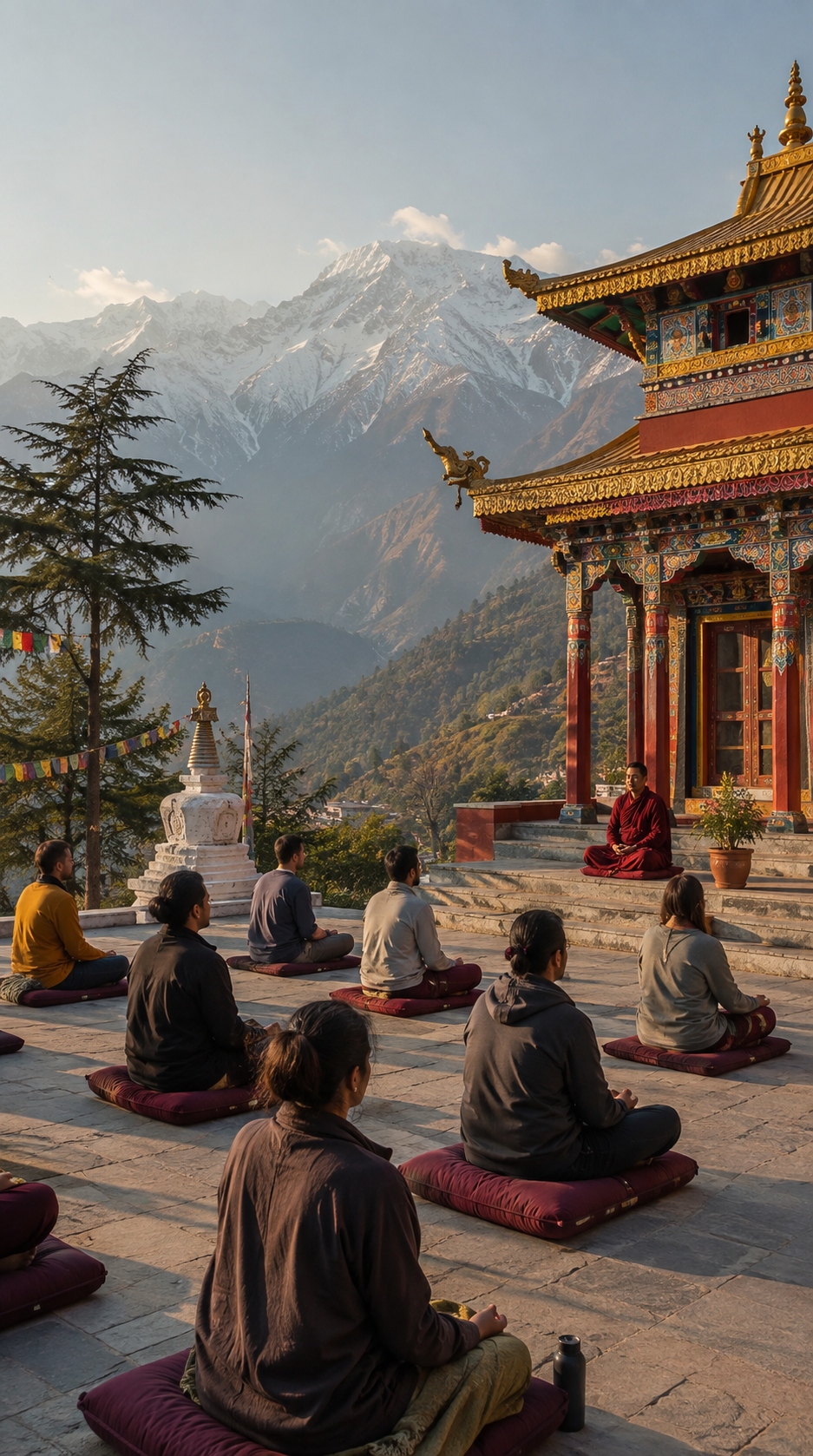28 Days Complete Buddhist Meditation Retreat Journey in Dharmshala, Himachal Pradesh, India