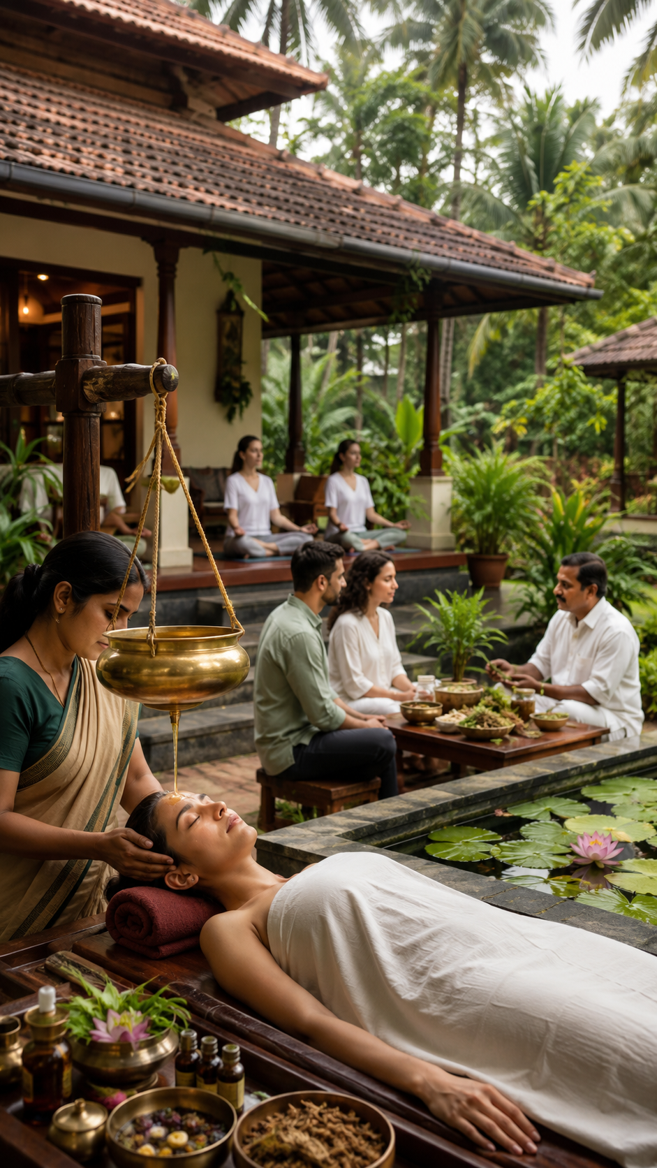 28 Days Complete Ayurvedic Healing Retreat Journey in Thiruvananthapuram, Keralam, India