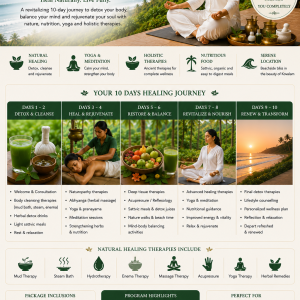 10 Days Natural Healing Package in Kovalam, Keralam, India