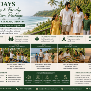 5 Days Couples and Family Relaxation Package in Kovalam, Keralam, India