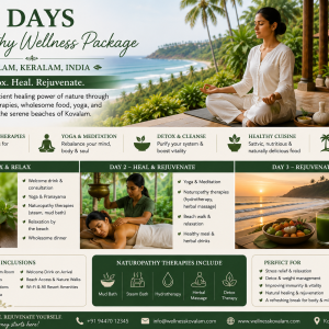 3 Days Naturopathy Wellness Package in Kovalam, Keralam, India