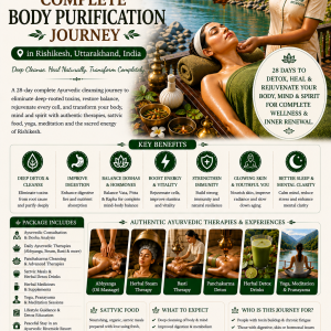 28 Days Complete Body Purification Journey in Rishikesh, Uttarakhand, India