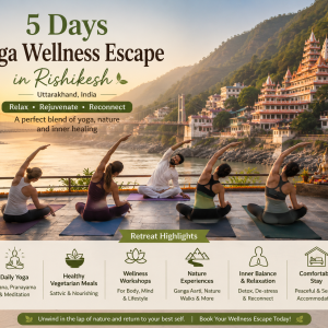 5 Days Yoga Wellness Escape in Rishikesh, Uttarakhand, India