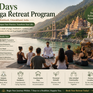 7 Days Yoga Retreat Program in Rishikesh, Uttarakhand, India