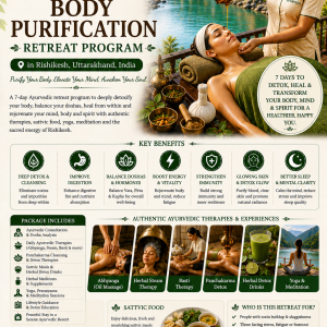 7 Days Ayurveda Body Detox Retreat Program in Rishikesh, Uttarakhand, India