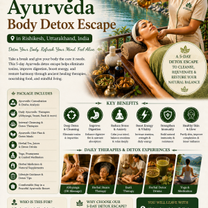 7 Days Body Purification Retreat Program in Rishikesh, Uttarakhand, India